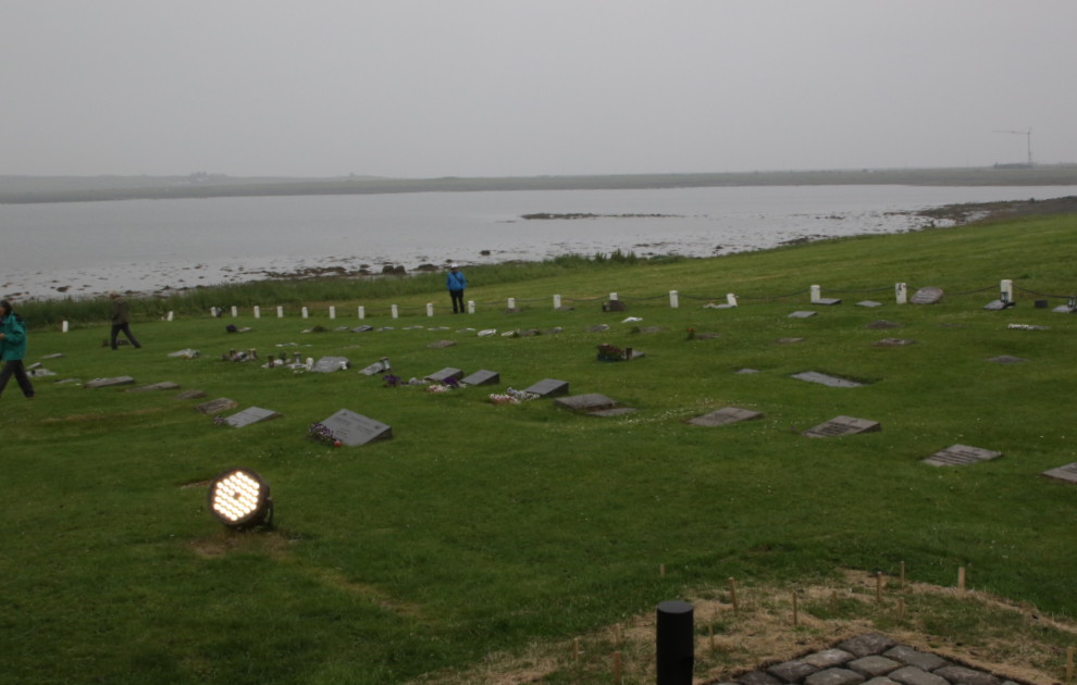 The cemetery at Bessastadir, the official residence of the president of Iceland.