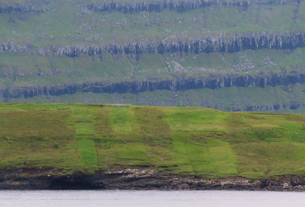 Landscapes seen as we sailed away from Runavik, Faroe Islands.