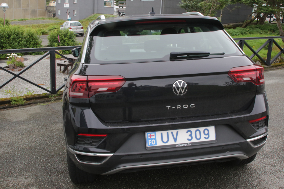 A Faroe Islands licence plate.