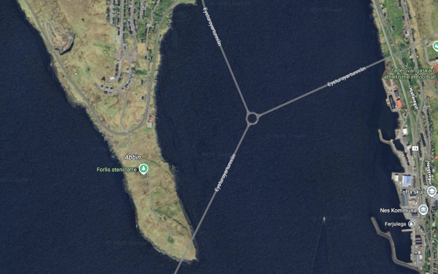 Runavik, Faroe Islands, has the world's only undersea highway roundabout.