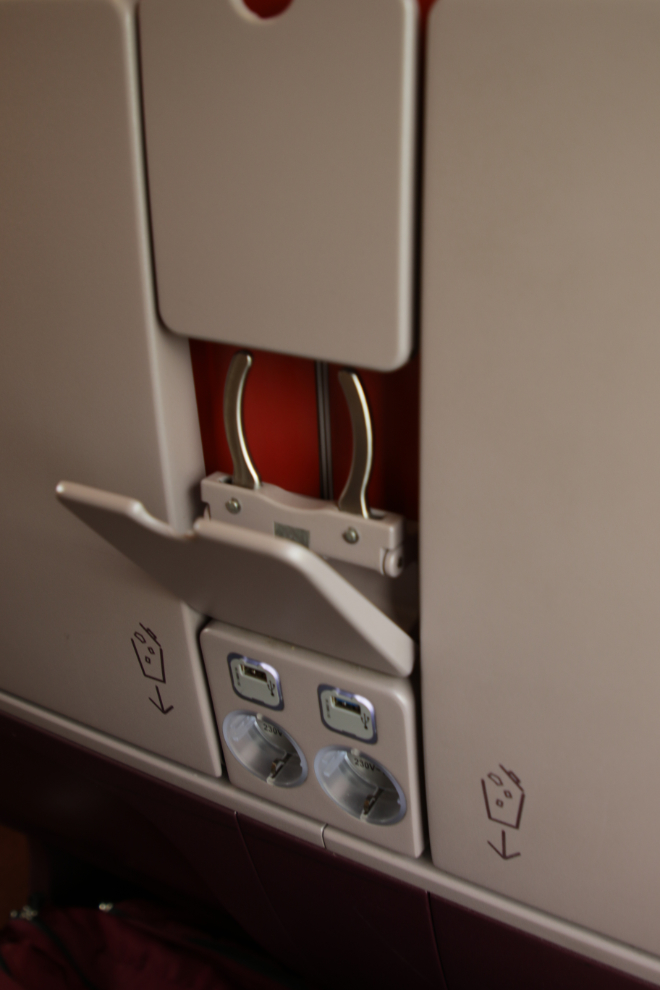 At my seat on a Eurostar train at Paris.