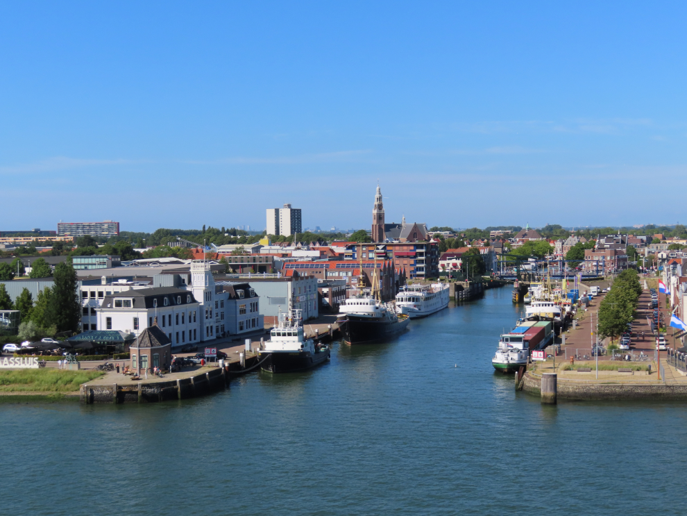 The Hook of Holland, on the Maas between Rotterdam and the sea.