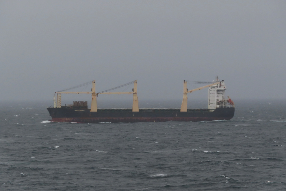 The Sergey Bodrov is a general cargo freighter, and she was headed for Murmansk, Russia, port code RUMMK.