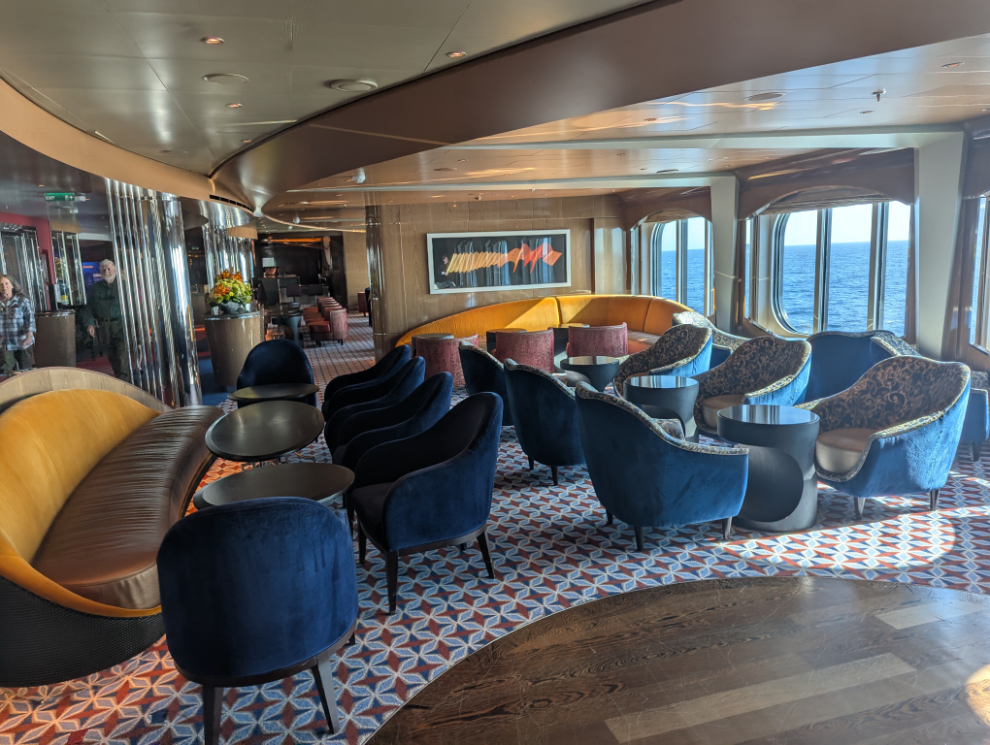 The Ocean Bar on the Holland America cruise ship Nieuw Statendam.