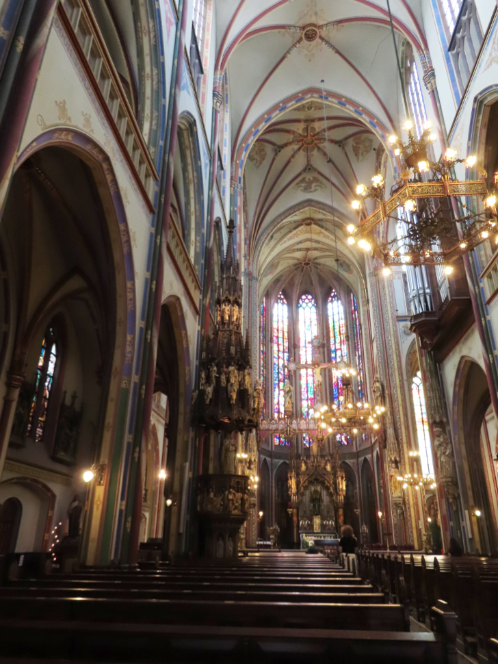 Inside a church at Gouda, South Holland, the Netherlands.