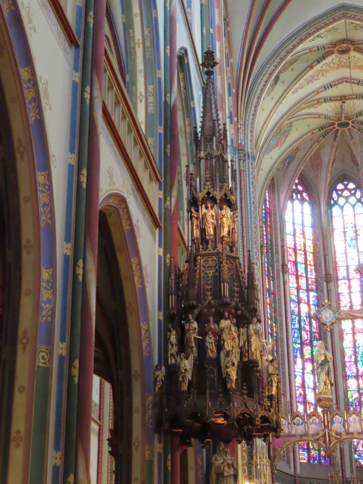 Inside a church at Gouda, South Holland, the Netherlands.