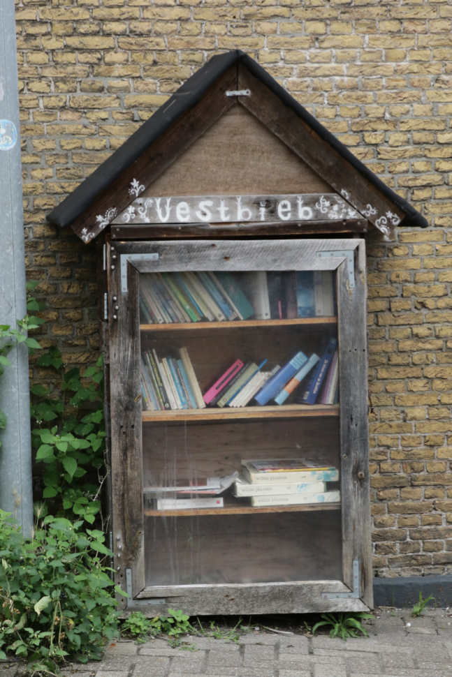 Vestbieb, a Little Free Library, at Gouda, South Holland, the Netherlands.