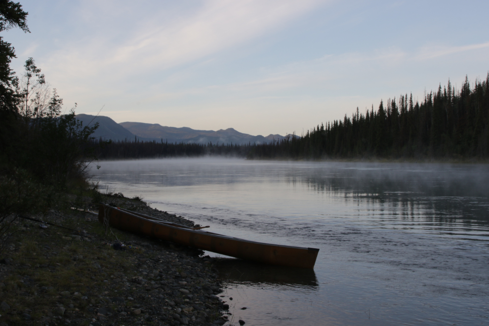 Early morning on the Thirty Mile River, Yukon.