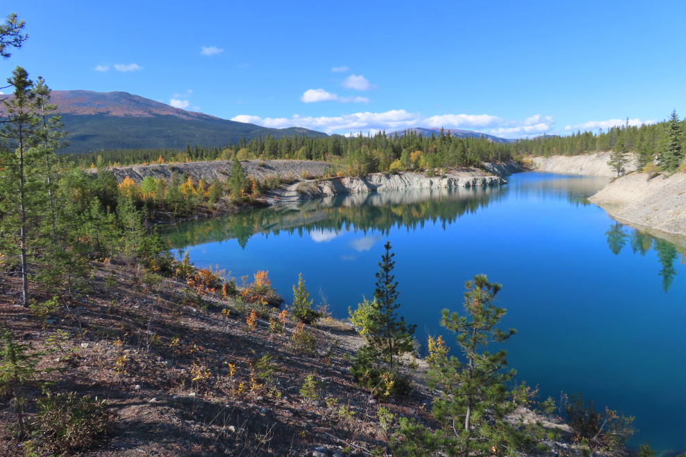 The Black Cub South mining pit at Whitehorse, Yukon. 