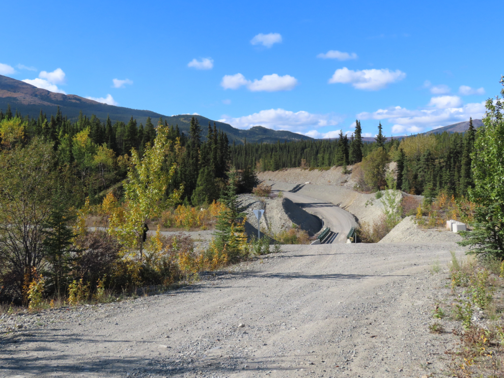 A junction of old mining roads in the Copper Belt at Whitehorse, Yukon. 