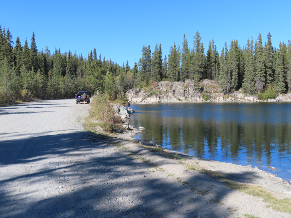 Carr-Glynn Lake on the Copper Haul Road  at Whitehorse, Yukon. 