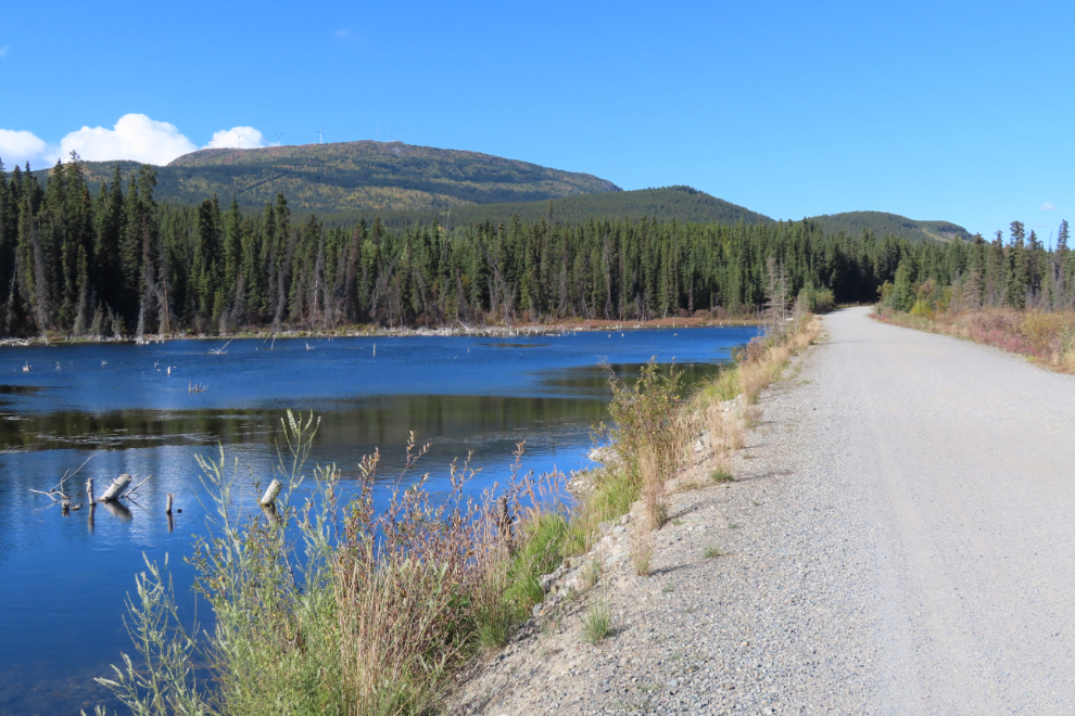 A shallow lake along the Copper Haul Road at Whitehorse, Yukon. 