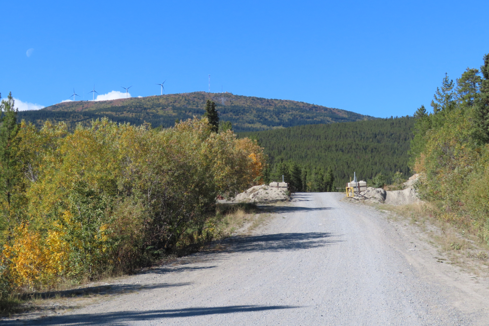 The northern end of the Copper Haul Road at Whitehorse, Yukon. 
