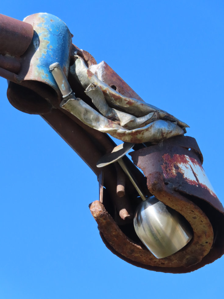 The Horse sculpture at Whitehorse, Yukon, by artist Daphne Mennell and welder Roger Poole (2009-2011).