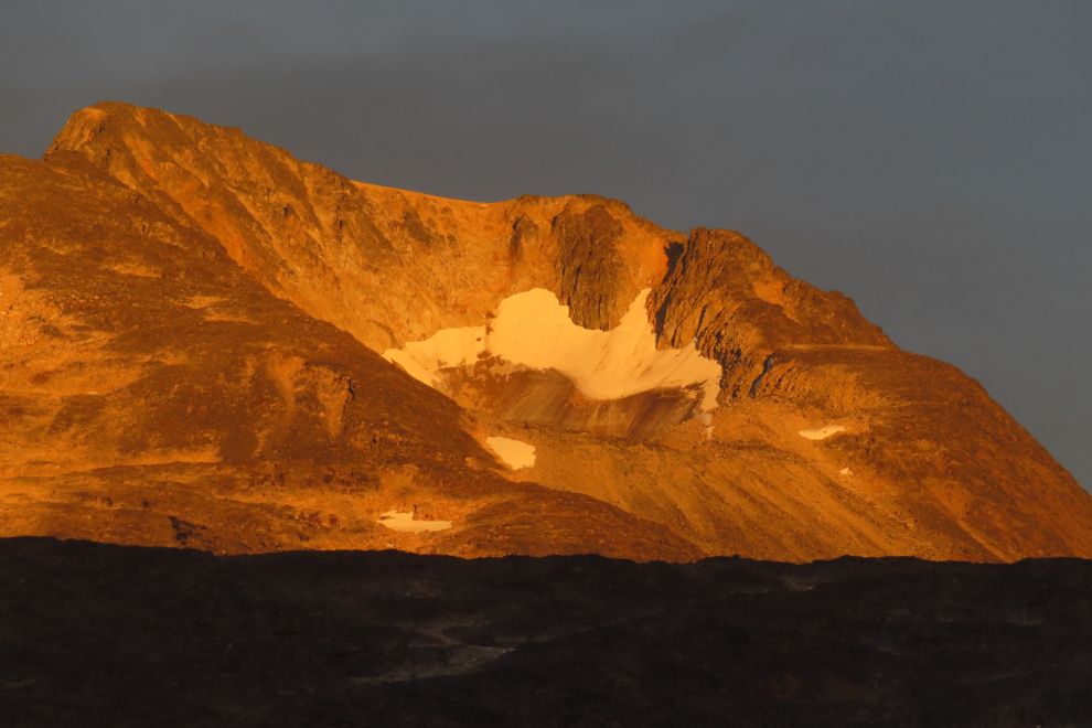 A September sunset in the White Pass, north of Skagway, Alaska.