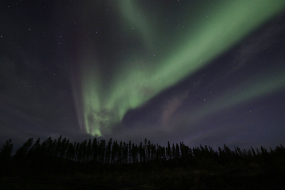 The Northern Lights at Whitehorse, Yukon.