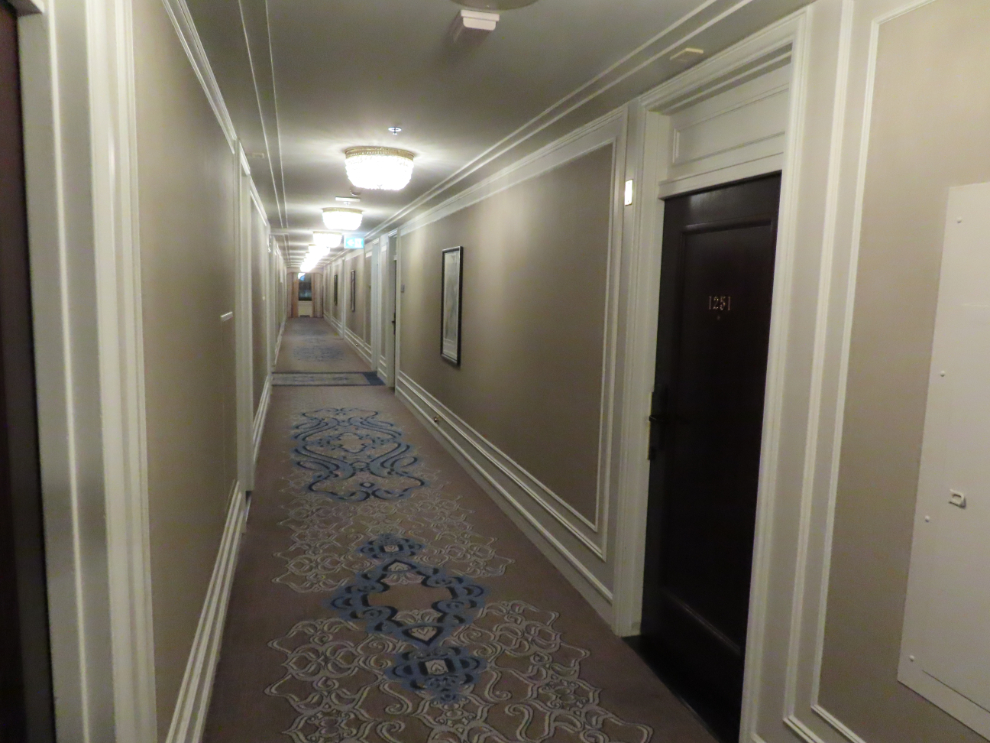 The door to Room 1251 in the Marriott Hotel Vancouver.