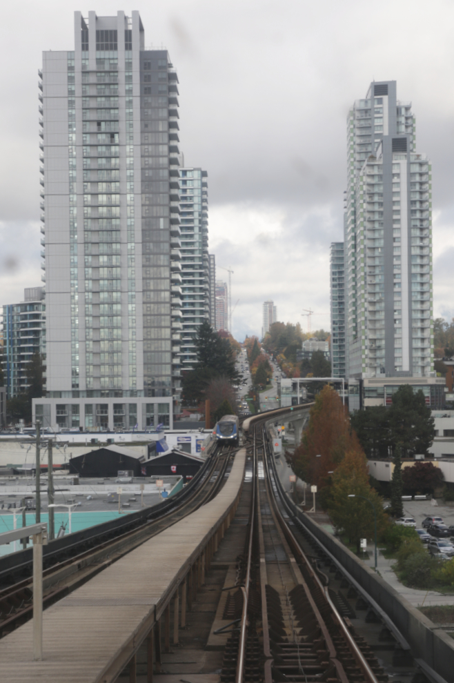 The Canada Line from the Vancouver Airport to downtown.