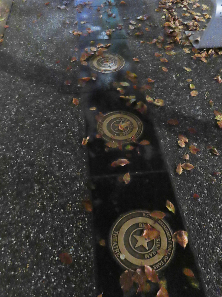 The BC Entertainment Walk of Fame on Granville Street in Vancouver, BC.