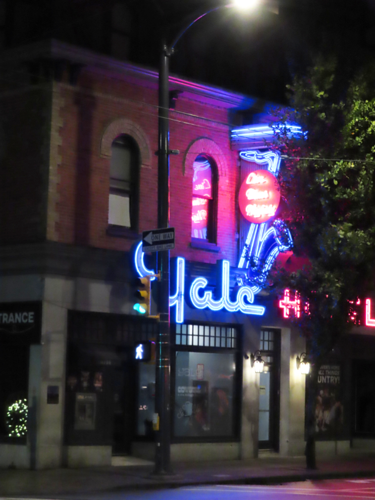 The Yale Hotel on Granville Street in Vancouver, BC.