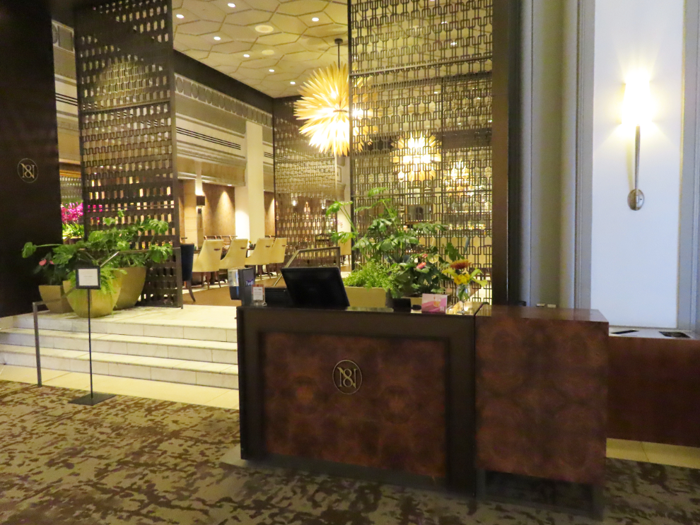 The Notch 8 Restaurant in the Fairmont Hotel Vancouver.