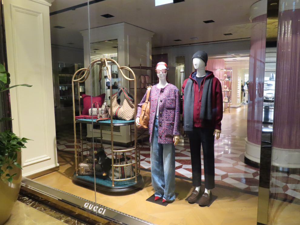The Gucci store in the Fairmont Hotel Vancouver.
