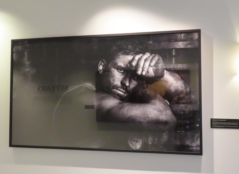 A special photographic exhibition called '85 Years' that has re-imagined some of the iconic moments from the Hotel Vancouver's history. This powerful behind-the-scenes moment is from the boiler room.