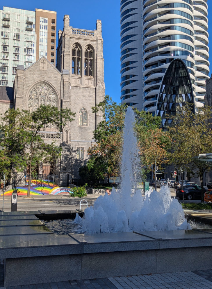 Vancouver, BC - St. Andrew's-Wesley United Church, built in 1933.