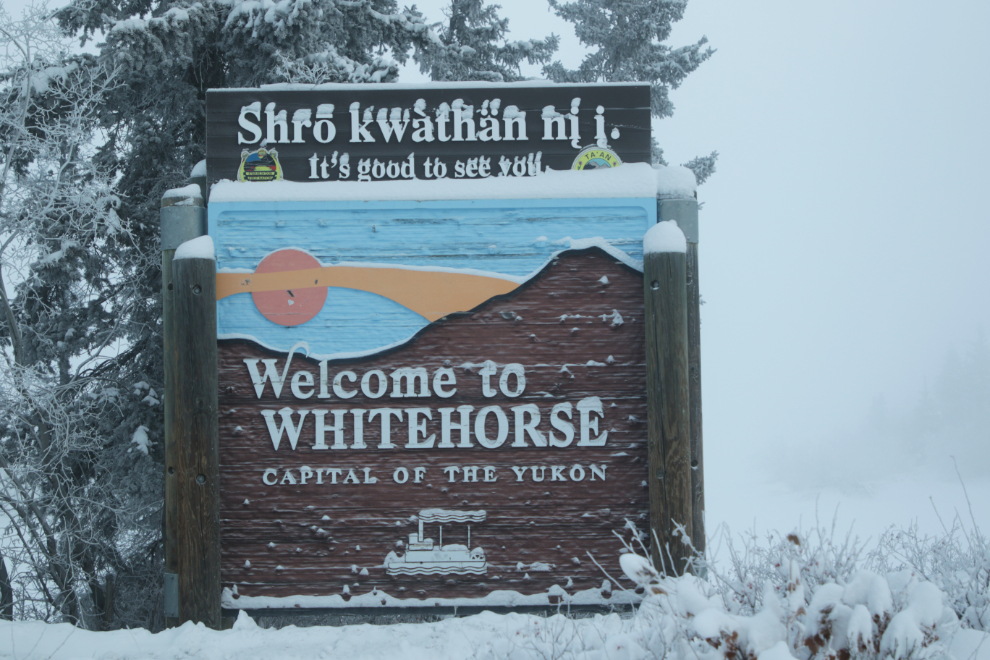 Welcome to Whitehorse, Yukon, with the temperature at 41 degrees blow zero.