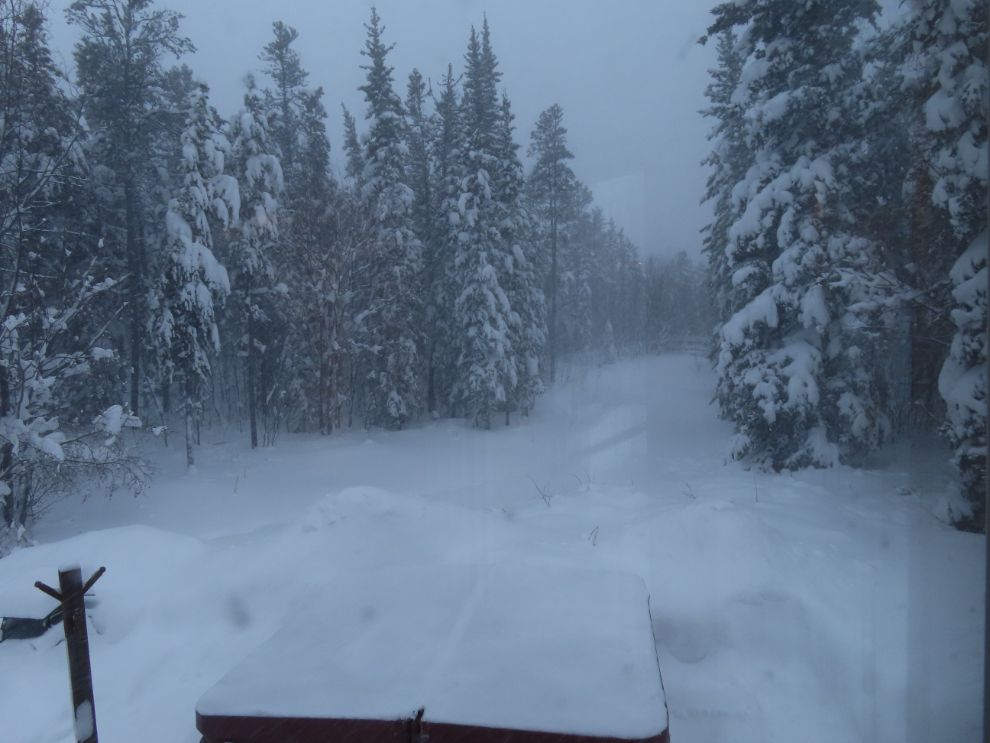 It's snowing again - or is it snowing still?