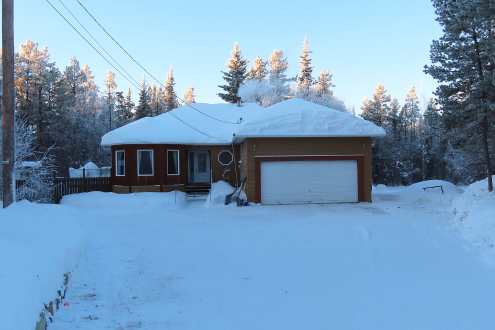 My Yukon home just after sunrise, at -30C.