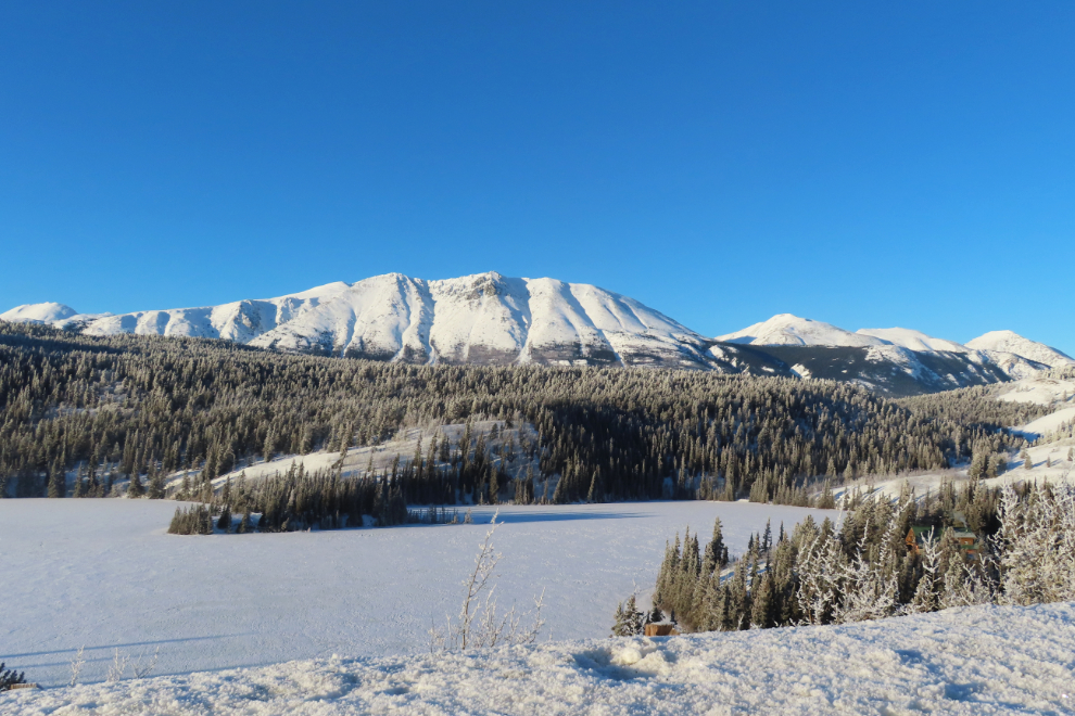 Emerald Lake, Yukon, in late January.