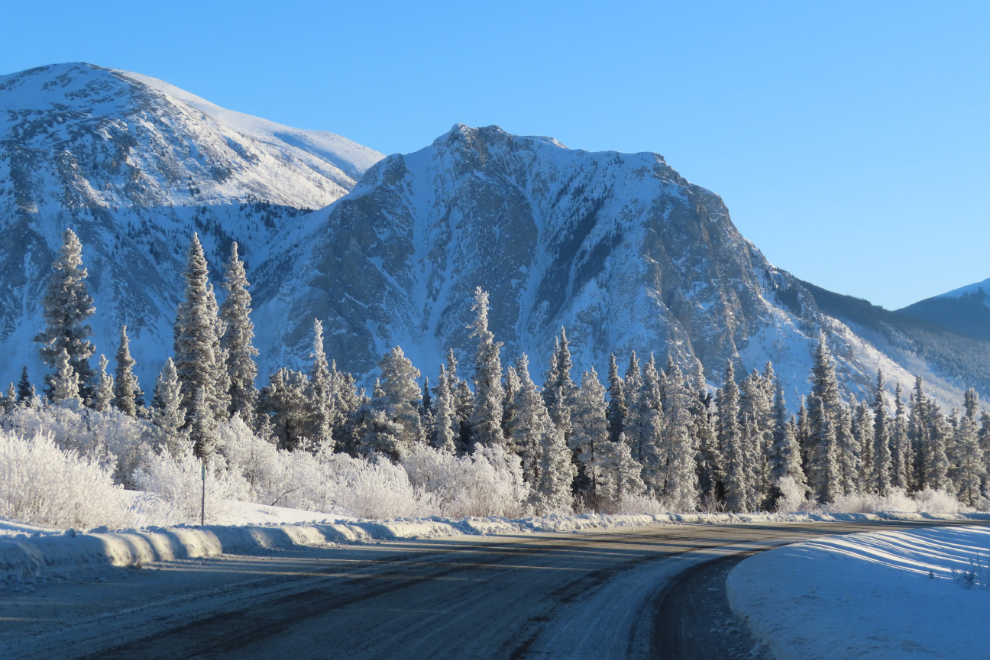 Book Mountain, Yukon, the southernmost peak in the Lime Mountain massif.