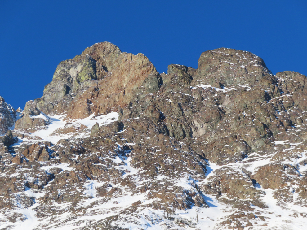 Dail Peak, immediately north of the Yukon-BC border on the South Klondike Highway.