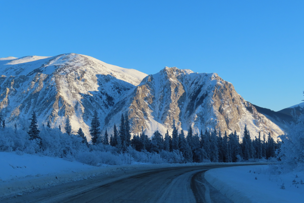 Book Mountain, on the South Klondike Highway south of Carcross, Yukon.