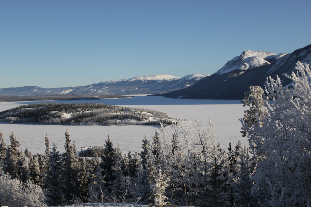 Bove Island and Tagish Lake, Yukon.