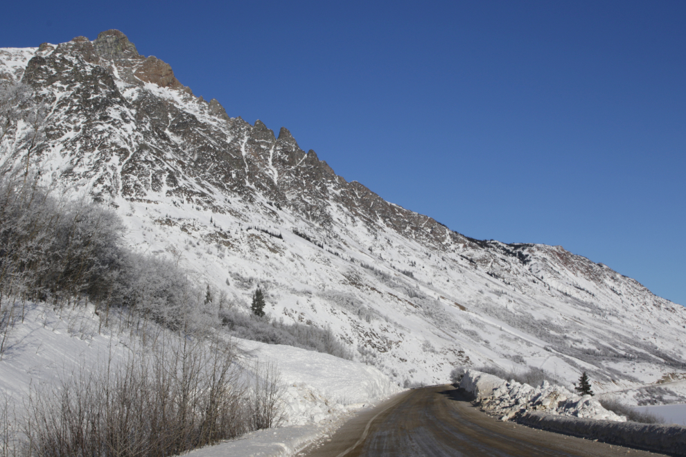 A fairly large avalanche that closed the the South Klondike Highway for a  day.
