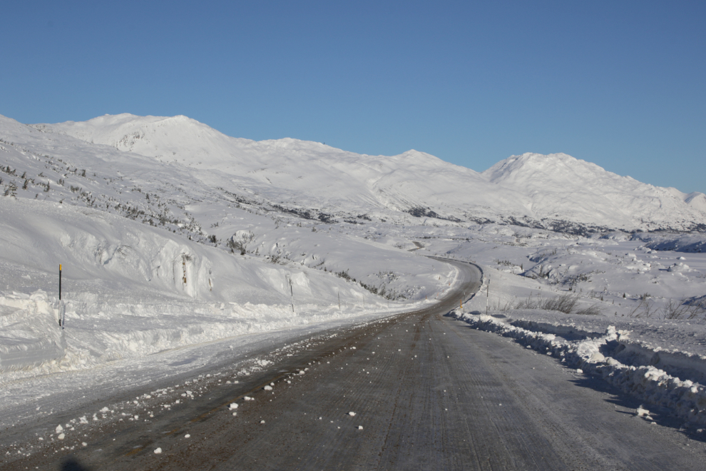 The view north on the South Klondike Highway.