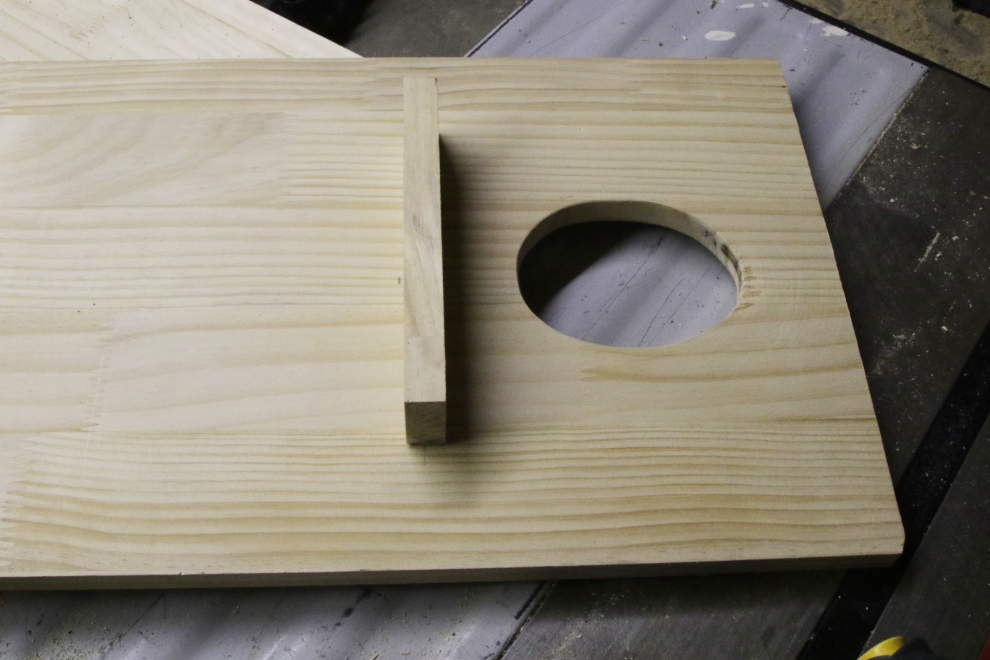 Building a boreal owl nesting box.