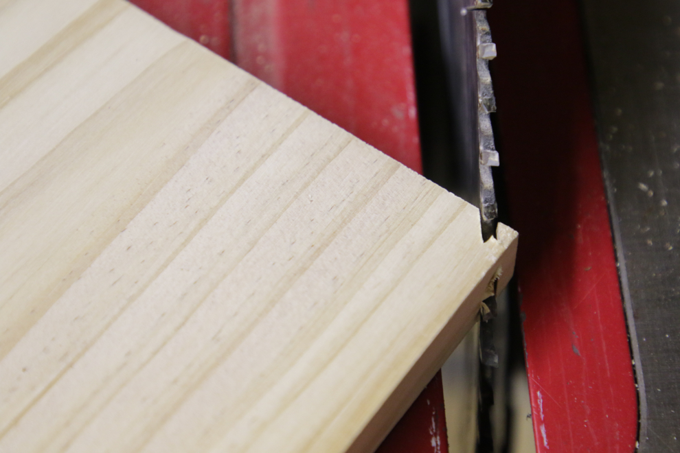 Building a boreal owl nesting box.