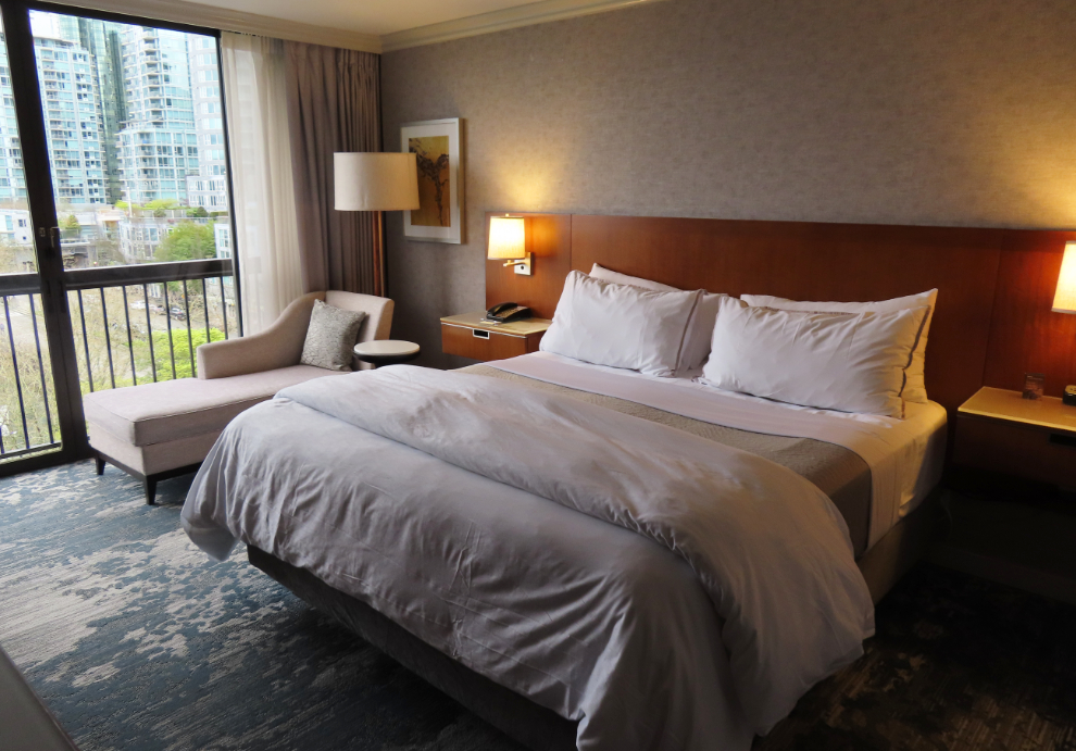 Room 626 in the Westin Bayshore Hotel in Vancouver.