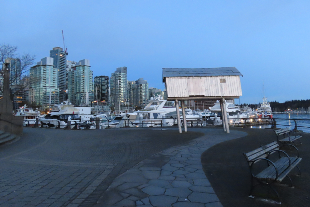 Liz Magor's aluminum sculpture 'Light Shed' on the Vancouver waterfront.