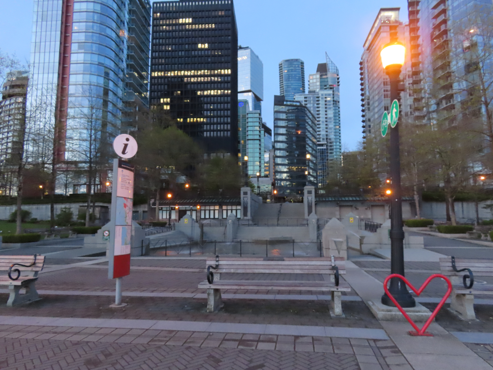A waterpark along the seawall in Vancouver.