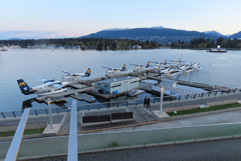 The float plane base at Coal Harbour in Vancouver.