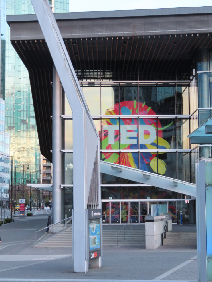 A major TED conference at the Convention Centre in Vancouver.