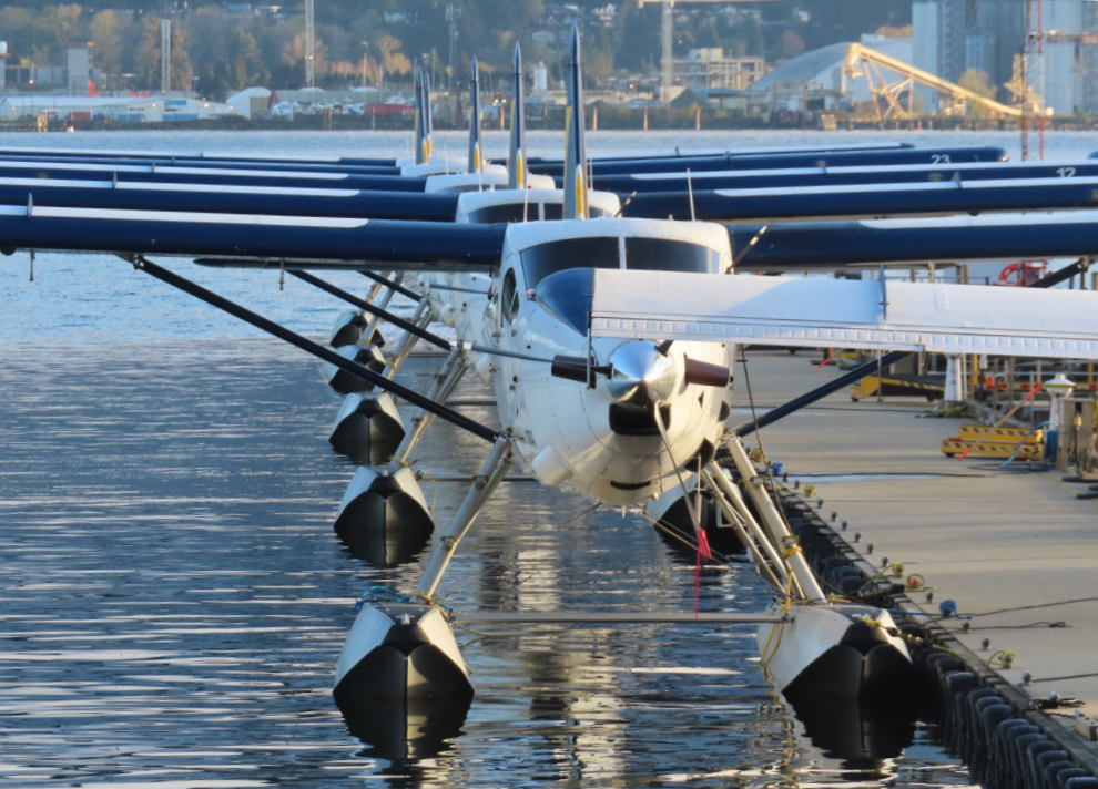 The float plane base at Coal Harbour in Vancouver.