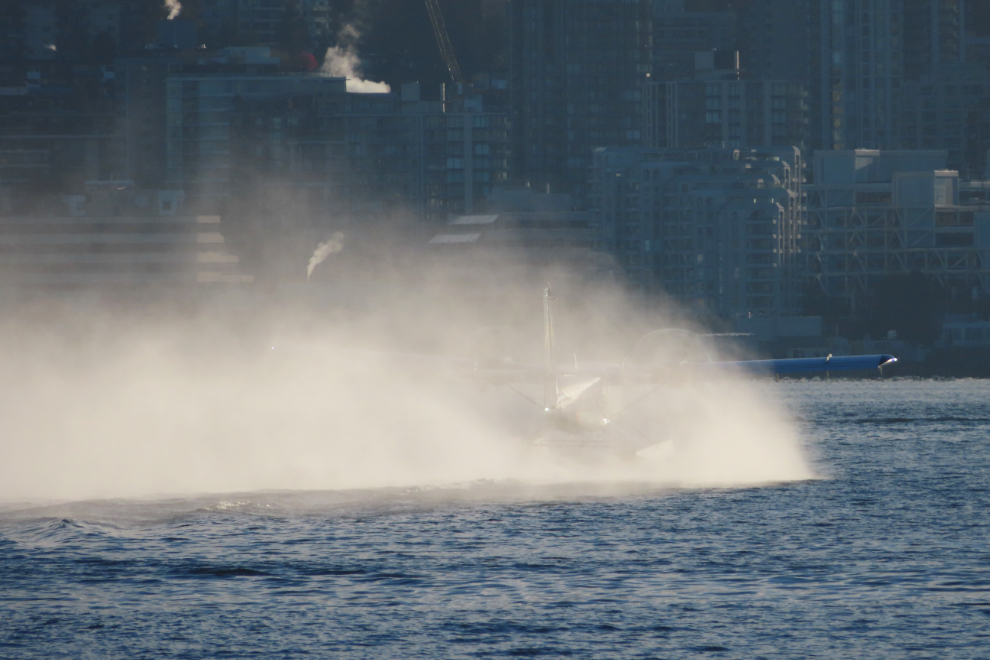 Harbour Air's de Havilland Twin Otter C-GHAP begins another busy day.