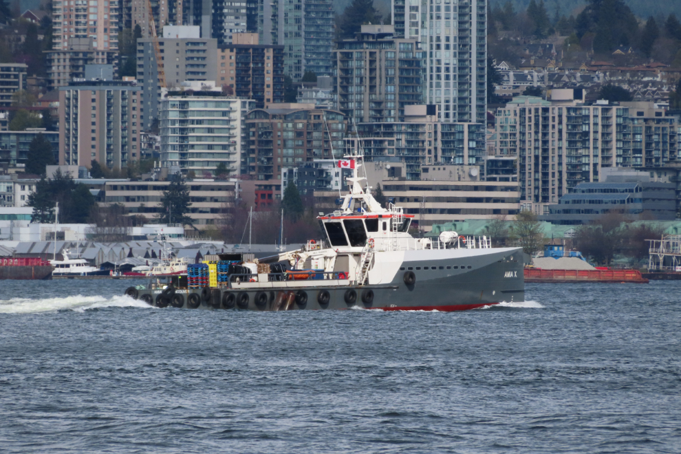The boat Amia X at Vancouver.