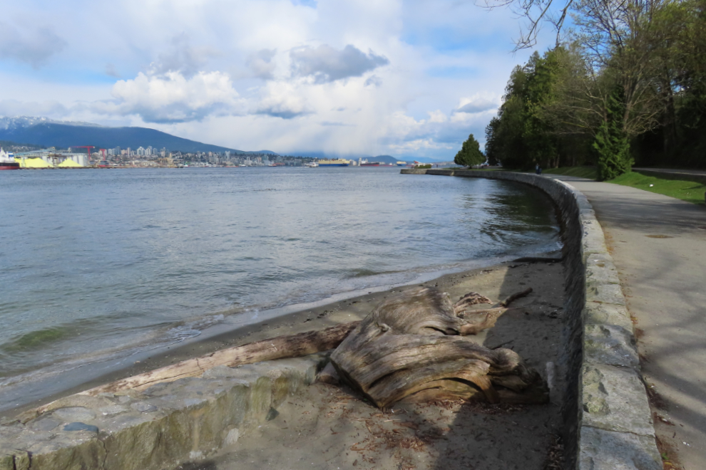 The seawall at Stanley Park in Vancouver. 
