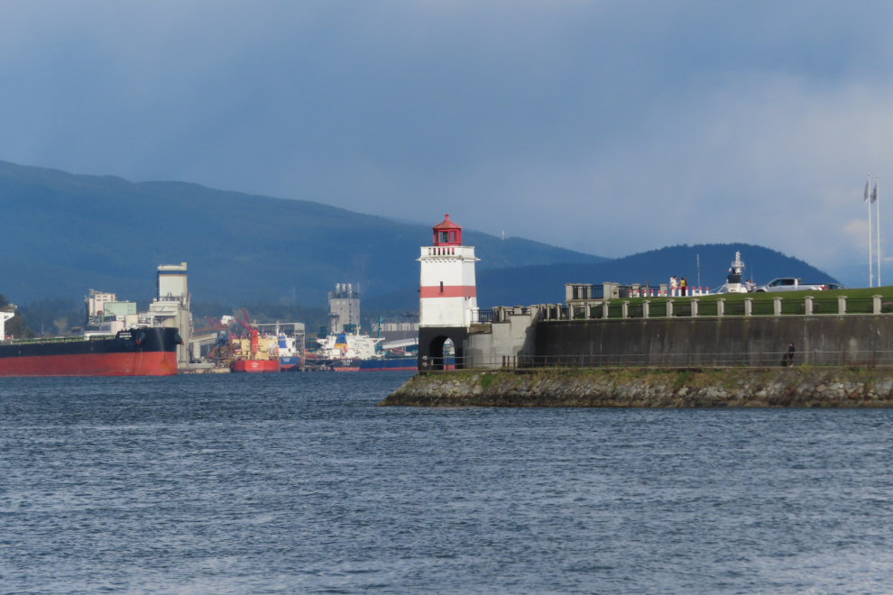 Brockton Point, with its lighthouse that was built in 1914, in Stanley Park  in Vancouver.